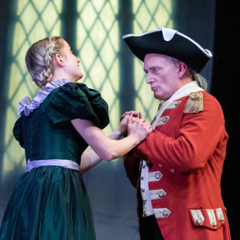 As Colonel Jefferies in "Sweeney Todd" with Madeline Robinson as Johanna. Photo: Nathan Cox